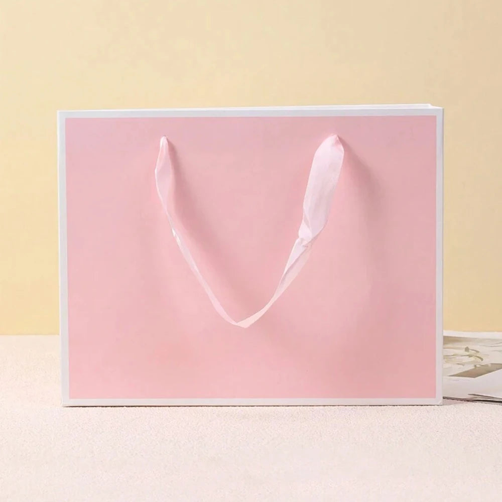 |ノベルティ用品 | リボンハンドル付きギフトバッグ | W27×H21×D8c