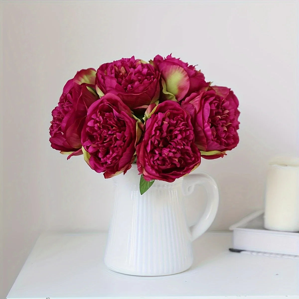 パーティー・インテリア装飾| 造花 シルクフラワー ピオニー5個入(32c)