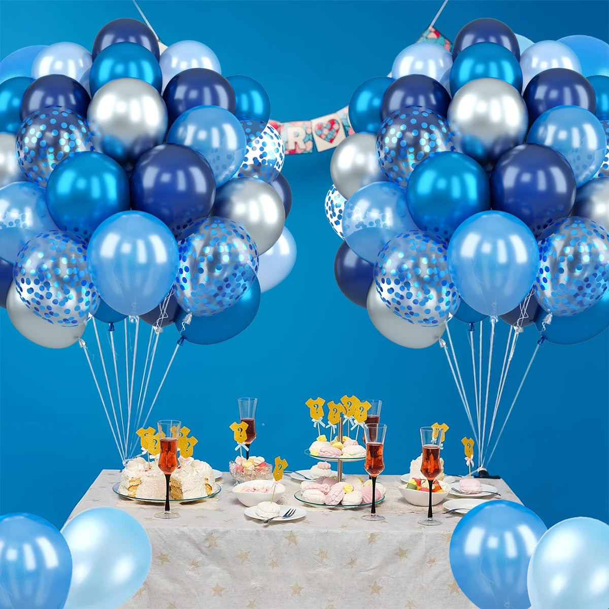 イベント・バルーン装飾 |メタリックカラーミックスバルーンセット