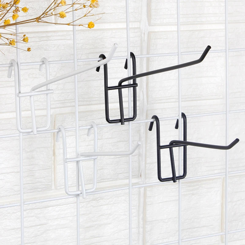 メッシュ棚用アイアンフック 10/20/30/50個セット