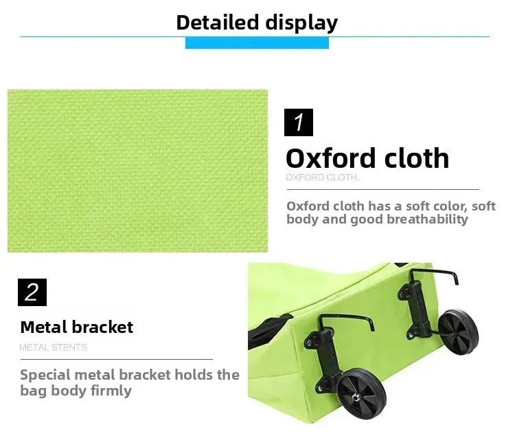 | ノベルティ用品 | キャスター付き 折りたたみショッピングバッグ