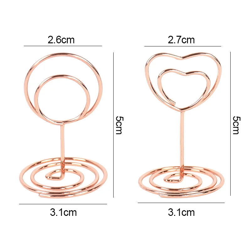イベント・結婚式装飾|金属製プレースカードホルダー 10個セット