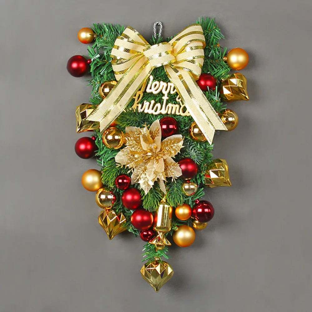 イベント・クリスマス装飾|レッドリース 玄関ドア用デコレーション