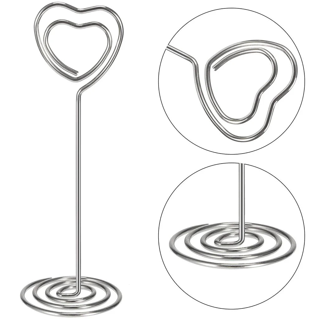 イベント・結婚式装飾|ハート型テーブル番号ホルダー10個セット
