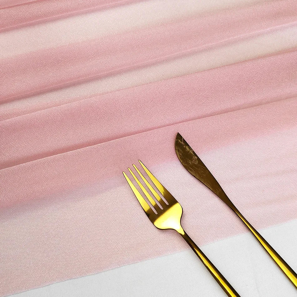 インテリア・パーティ装飾 | シフォンテーブルランナー |1.8/3/6/10m