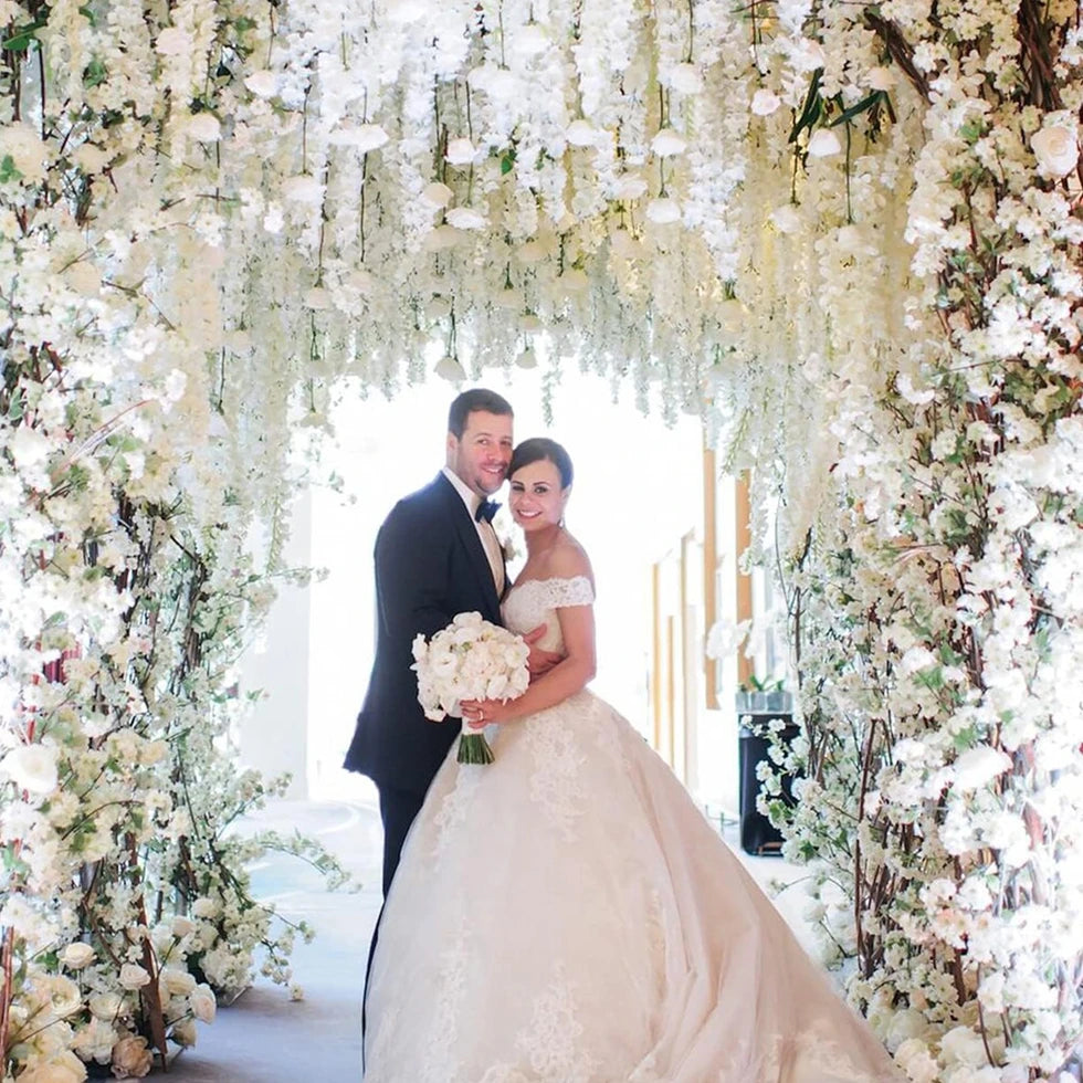 パーティー・ガーデン装飾|シルク造花 ガーランドセット(12個入り)