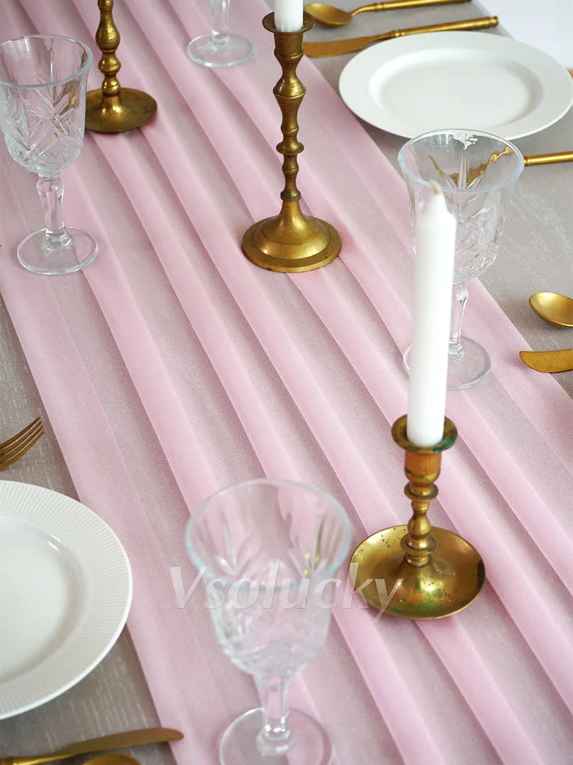 イベント・パーティ装飾 | エレガントなテーブルランナー