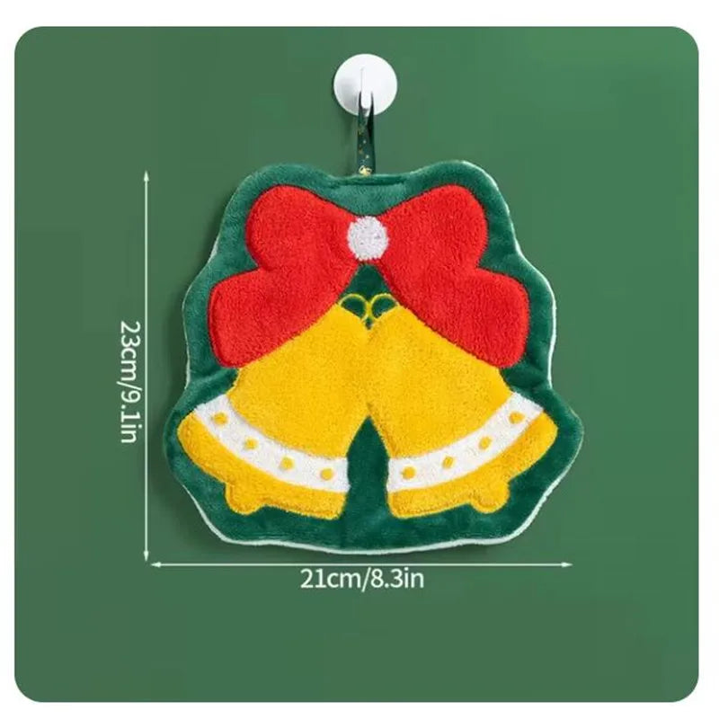 クリスマスグッズ・ ノベルティ用品|クリスマス柄 吸水ハンドタオル