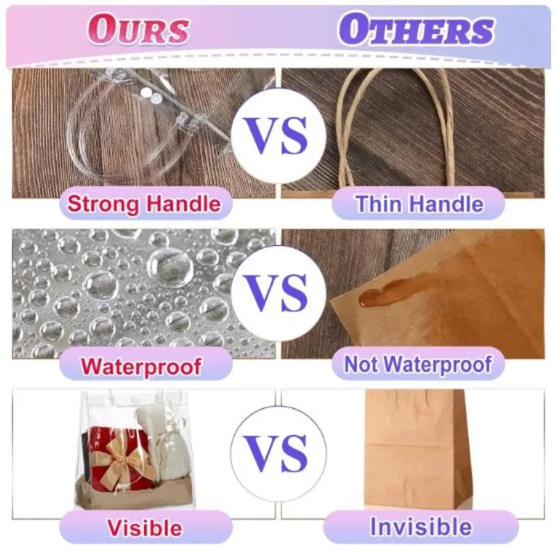 |イベント・ノベルティ用品 | 持ち手付き 透明バッグ 5〜30個