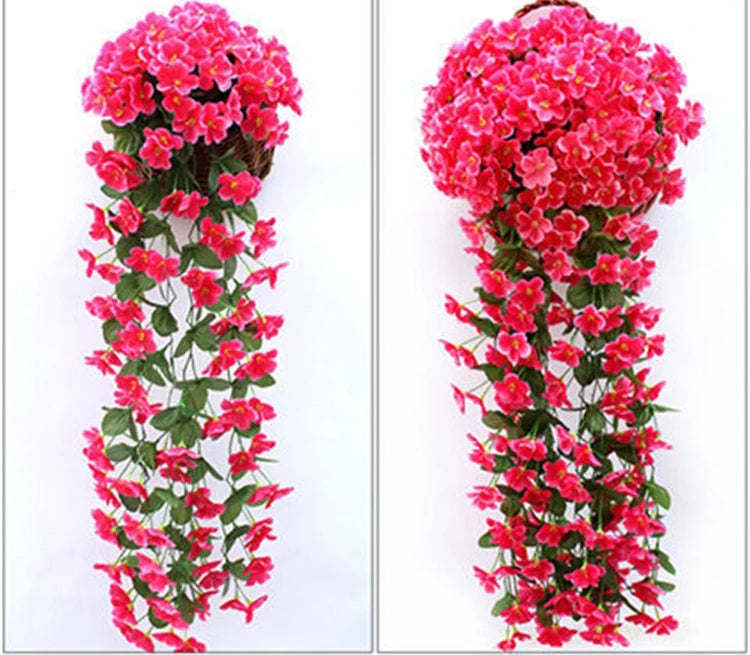 人工バイオレット 吊り下げフェイクフラワー