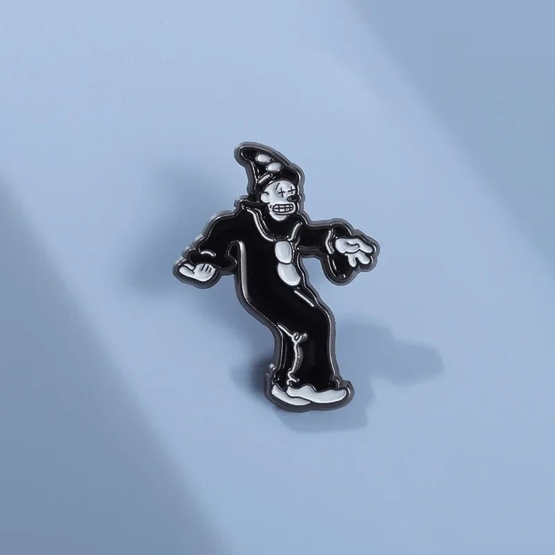 イベント・ハロウィングッズ|クリエイティブピエロブローチ エナメルピン