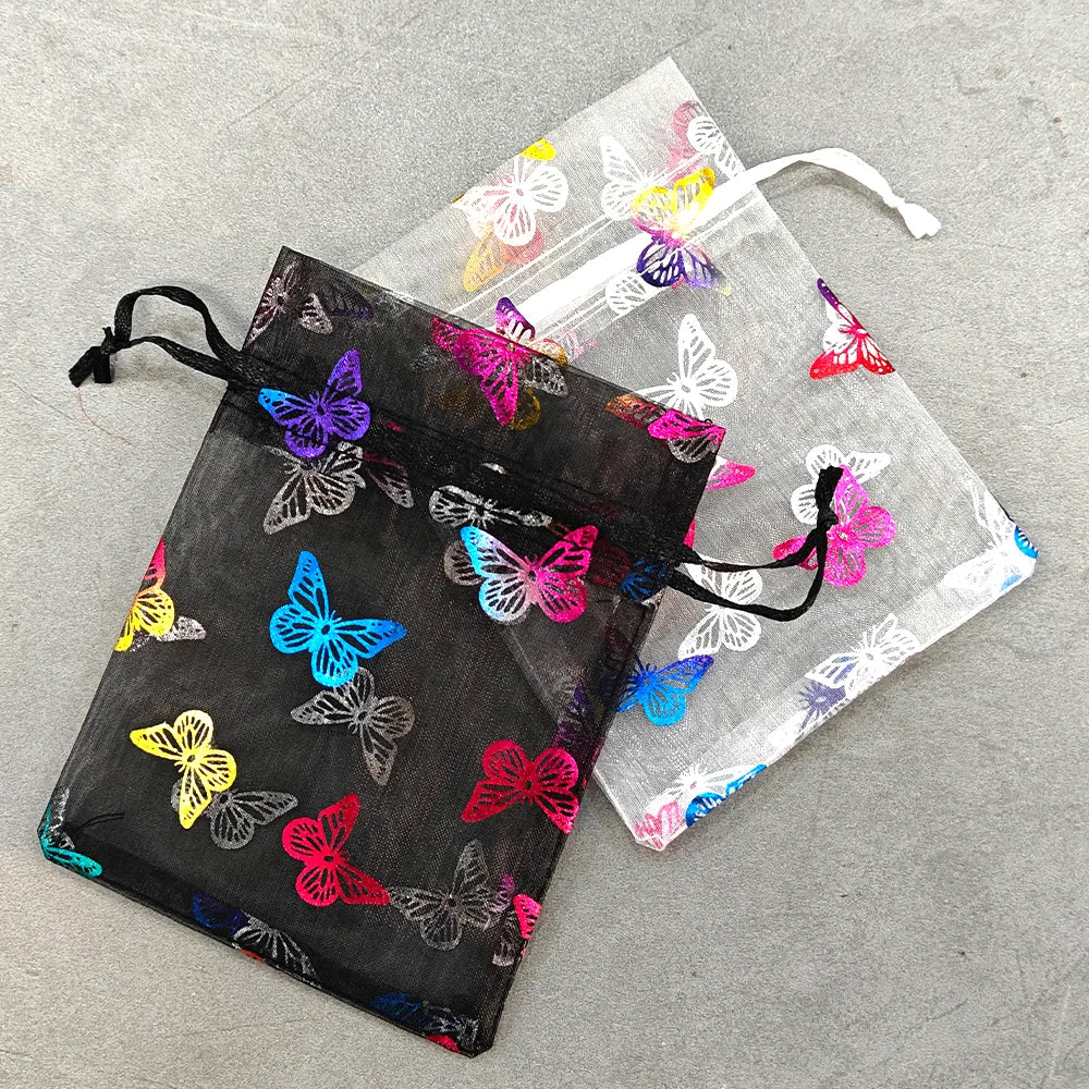 |イベント・ノベルティ用品 | レインボーバタフライ巾着ギフトバッグセット |9x12cm/10x15cm