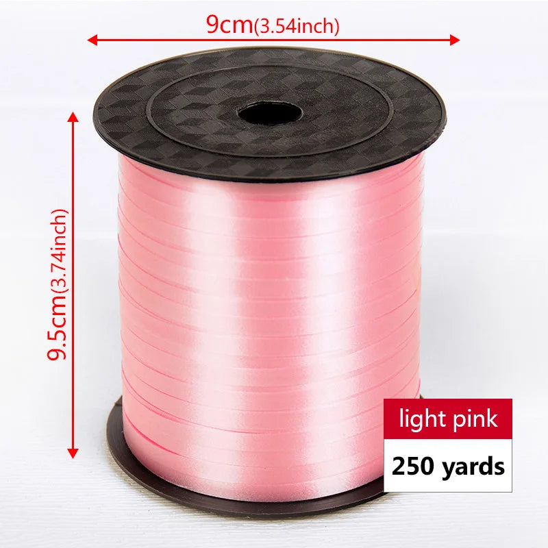 イベント・バルーン装飾 | マルチカラー クラフト用リボン| 230m巻