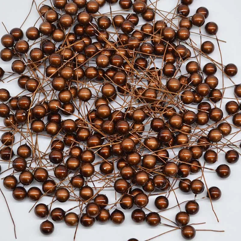 【DIY・装飾・手芸用】チェリー・フルーツ風ミニパールセット(50個セット)