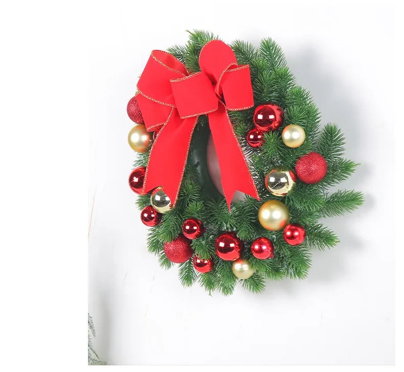 クリスマスリース|リボンデコレーションリース