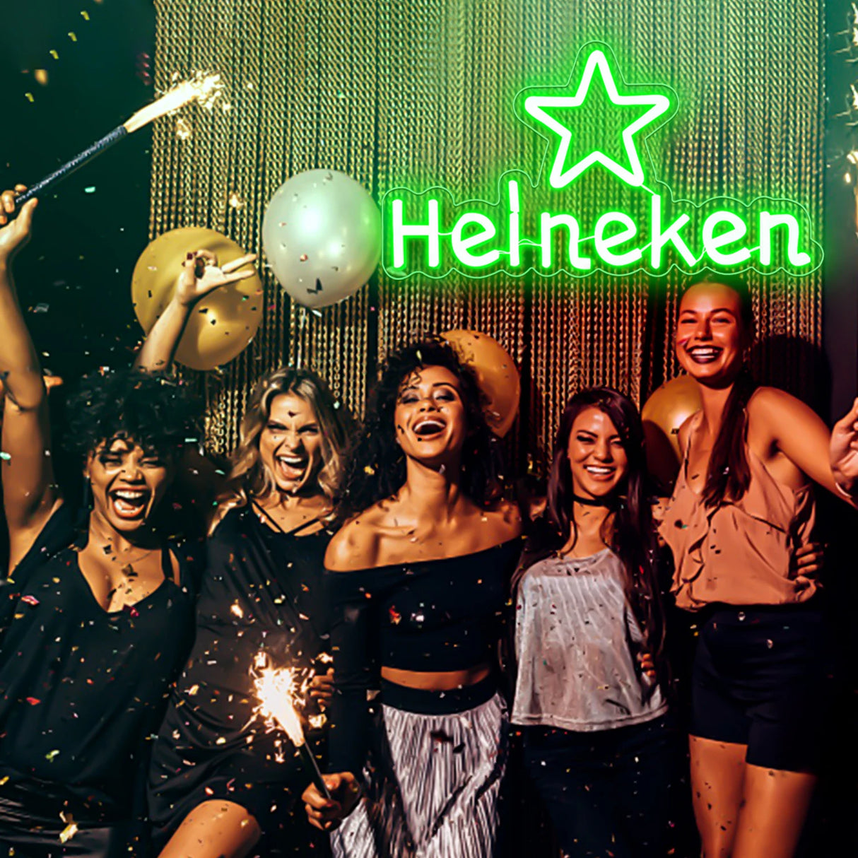 Heineken ビールLEDネオンサイン(ネオン看板)