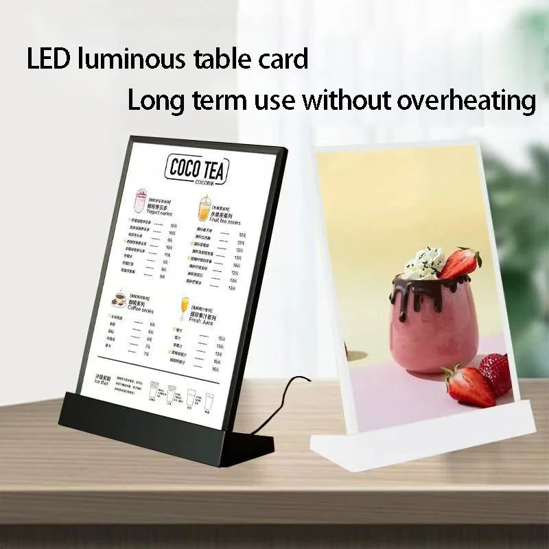 高級アクリルメニューディスプレイラック