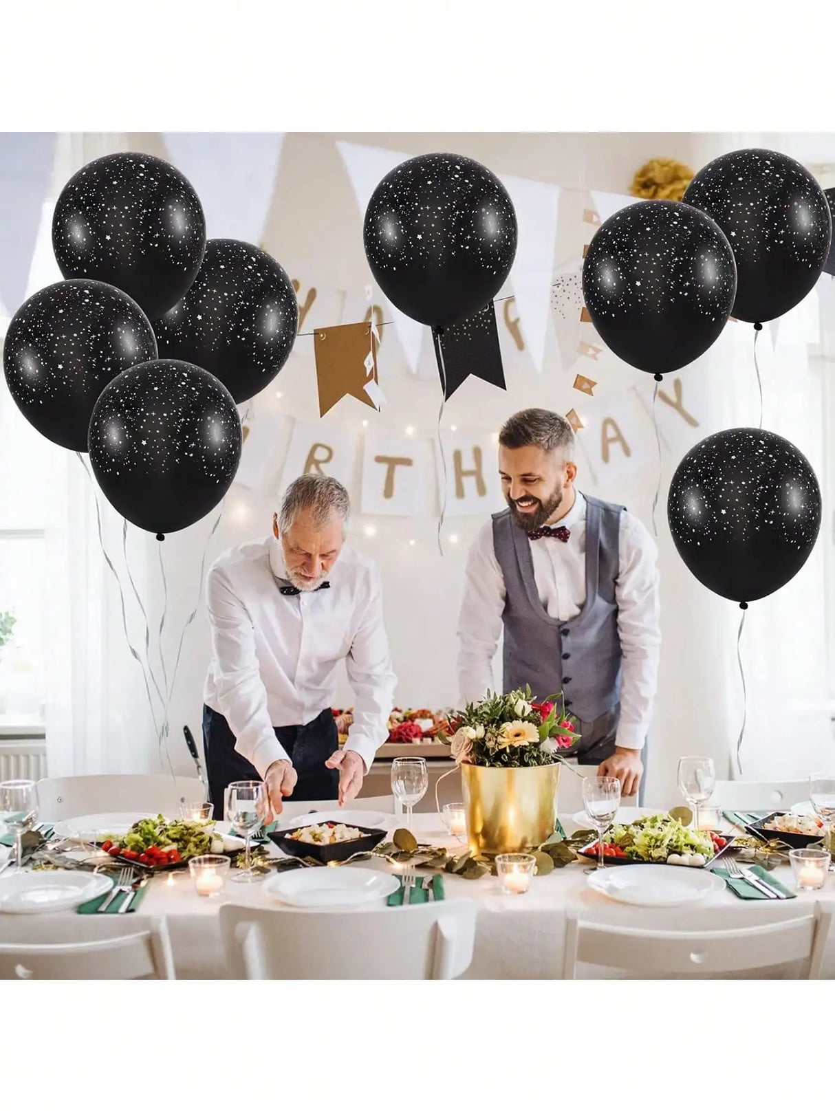 イベント・ハロウィン装飾|SF&ホラー風 ブラックバルーンセット(20個)