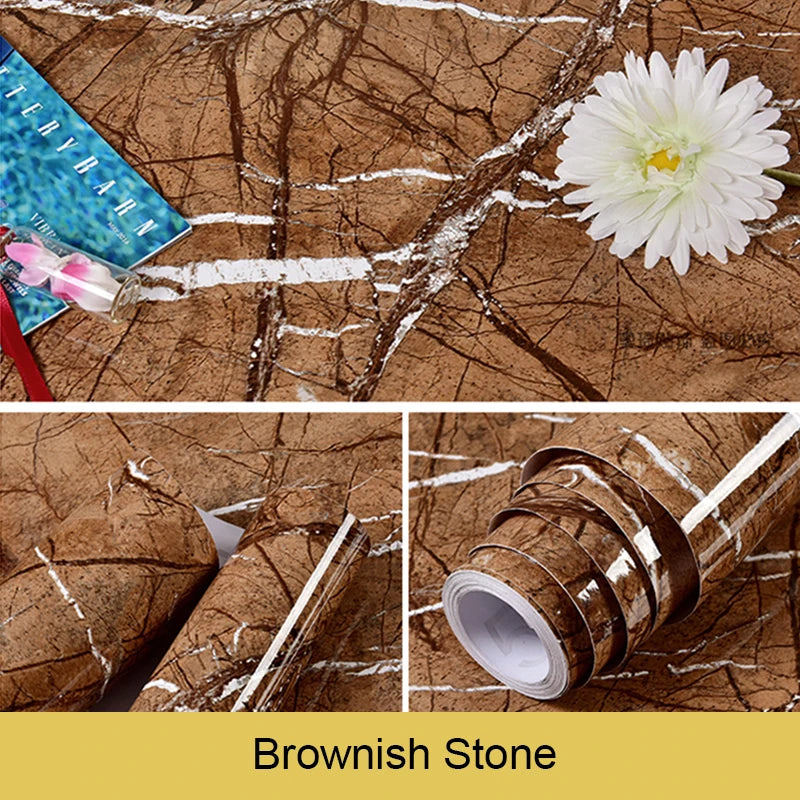 DIY用 大理石タイル風 ステッカー 40c幅 1M/3M/5M/10M 防水性・消臭性