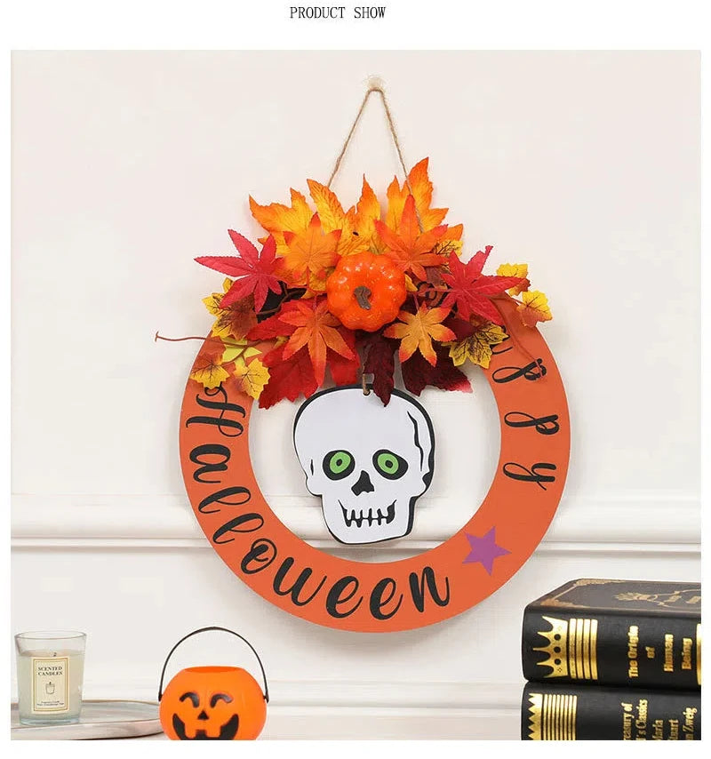 イベント・ハロウィングッズ|パンプキン&メープルリーフガーランド