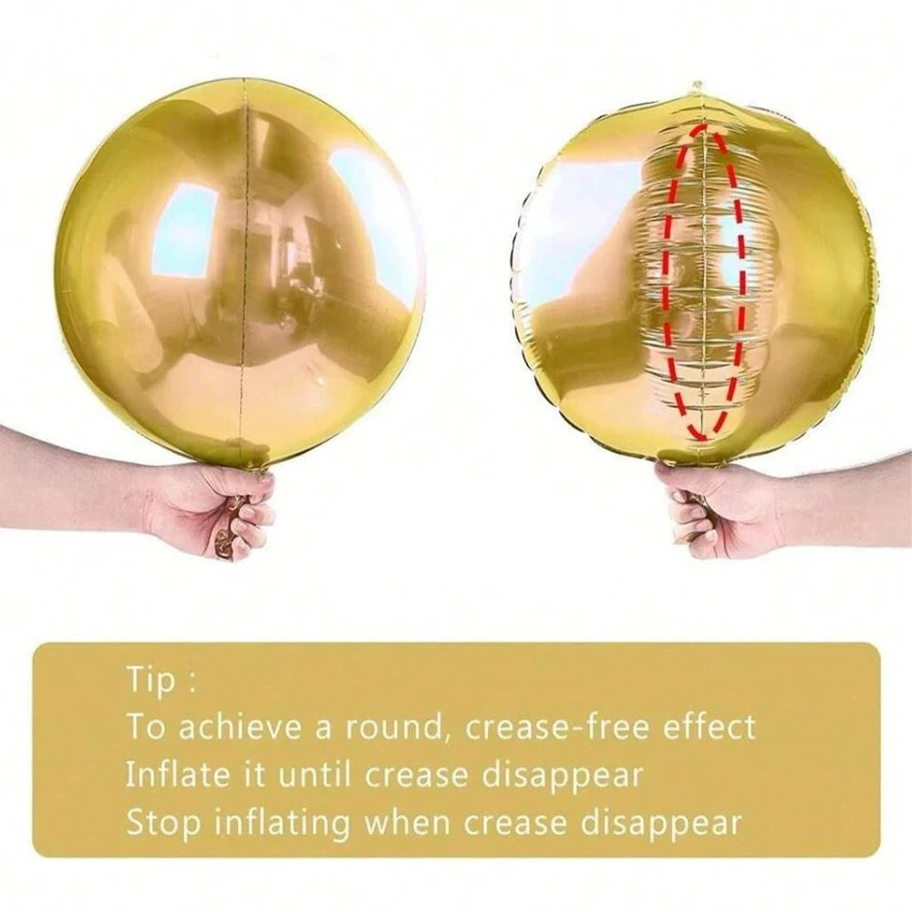 イベント・クリスマス装飾|4Dホログラフィックラウンドバルーン