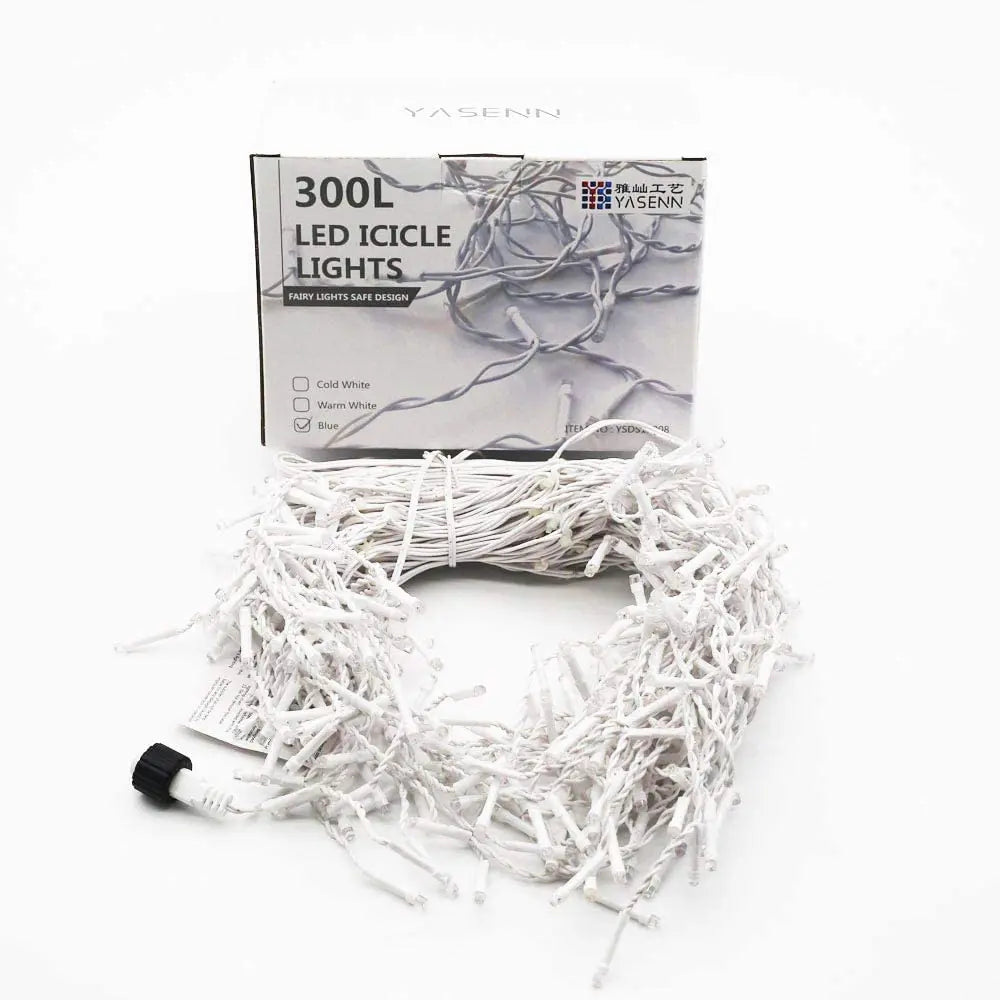 カーテンライト|イベント・クリスマス装飾|LEDつらら型 屋外用カーテンライト(幅4M~32M)