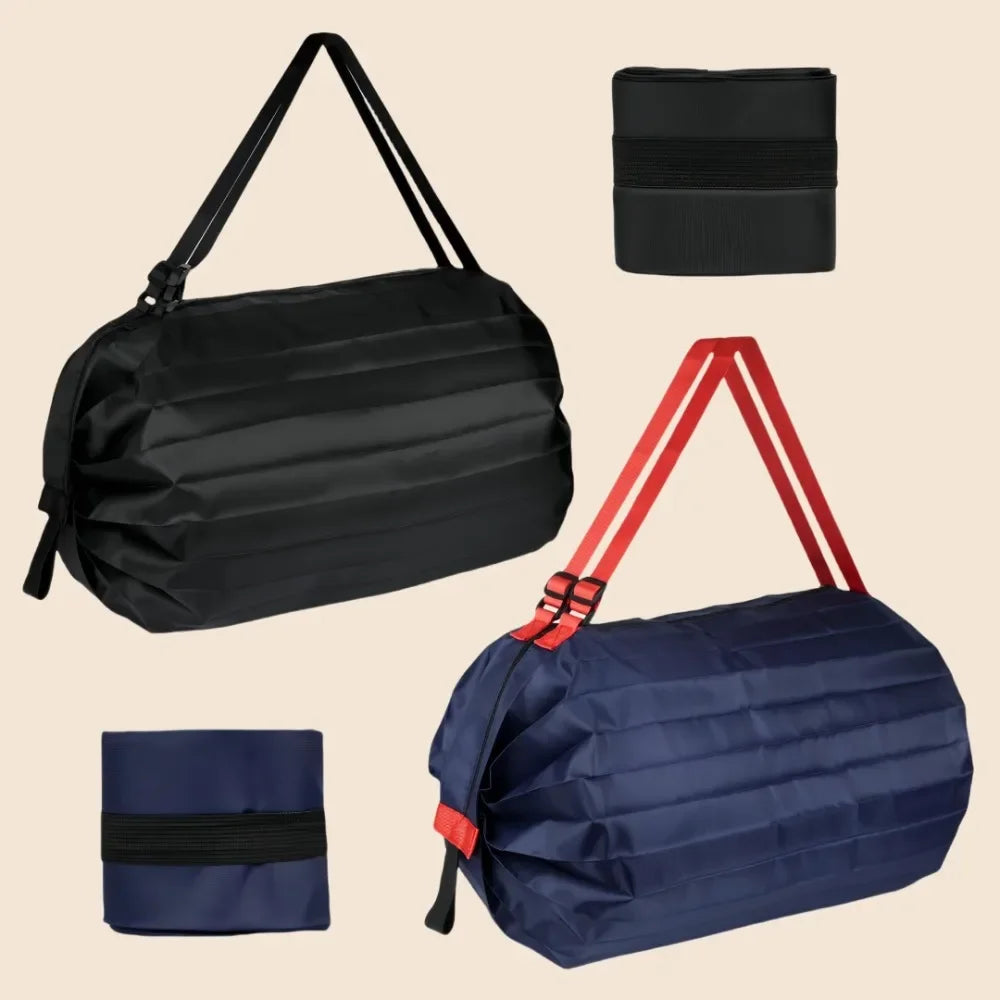 |ノベルティ用品 | 防水・耐久性 ナイロン製 折りたたみバッグ | 40×40c