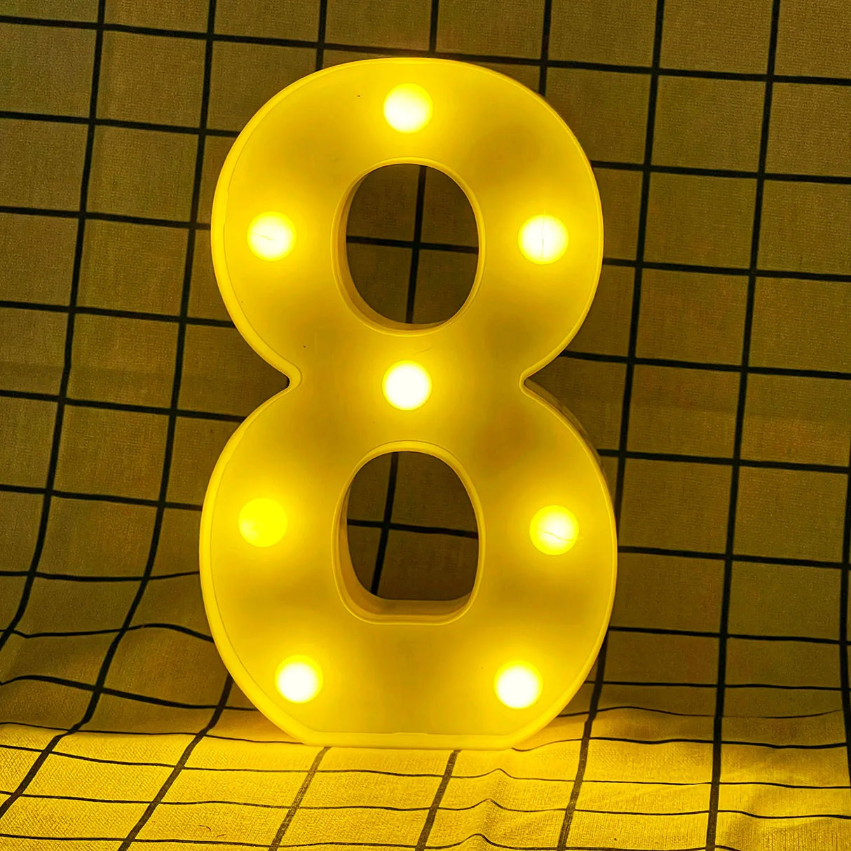 【LED装飾】LEDライト・デコレーションライト(ハート/数字/アルファベット)22cm ハート16cm