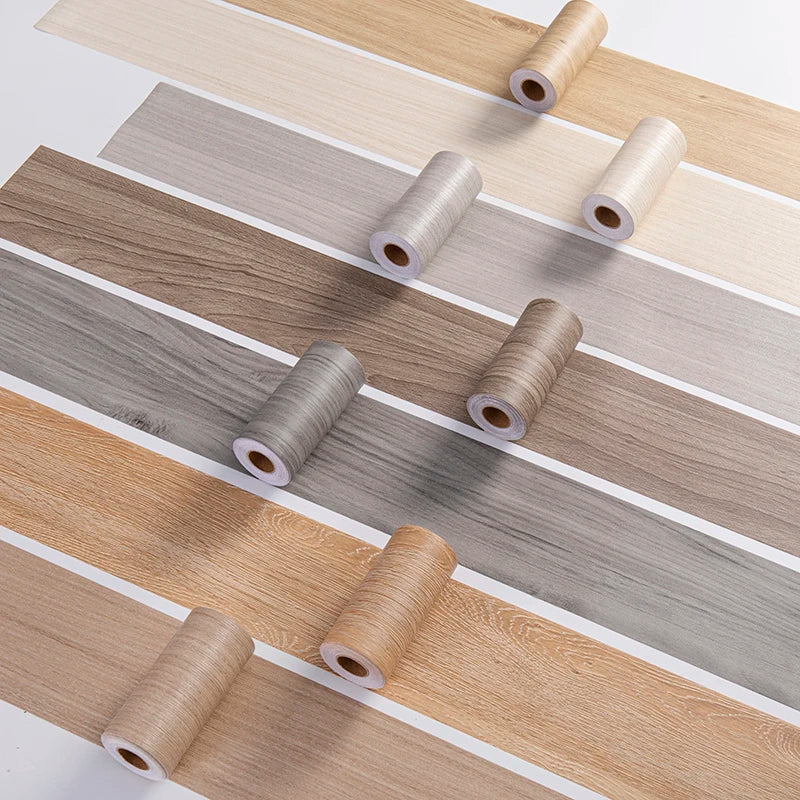 壁面装飾 幅木風 木目調粘着ボーダーシート 幅10㎝×500㎝ 高品質