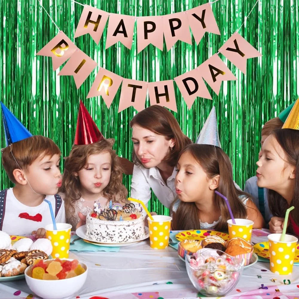 パーティー・インテリア装飾 メタリックカラーカーテン シルバー 幅1M 長さ2M