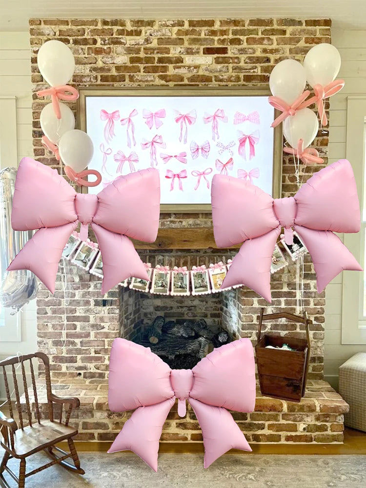 イベント・バルーン装飾|大きなリボン型バルーンセット(3個)