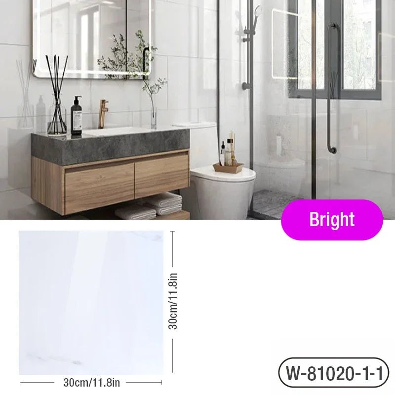 DIY用 マーブル柄タイル風 ステッカー 30cm X 30cm 12枚入