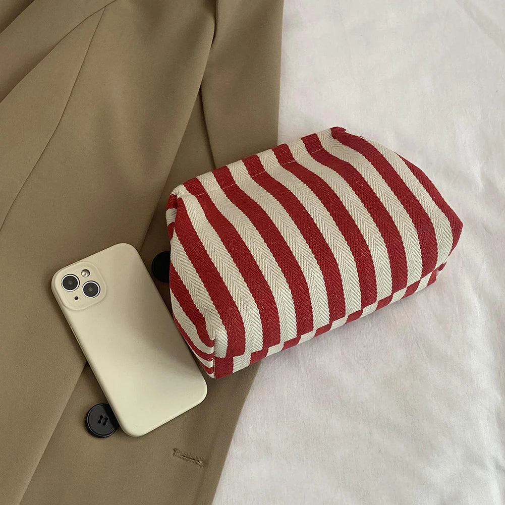 |イベント・ノベルティ用品 | ストライプ柄クラッチバッグ | W22xH17㎝