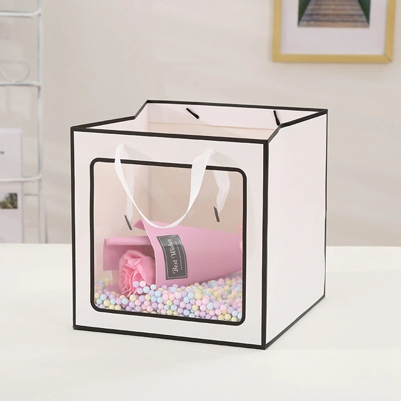 |ノベルティ用品 | 透明窓付きギフトバッグ | S/ M/ L