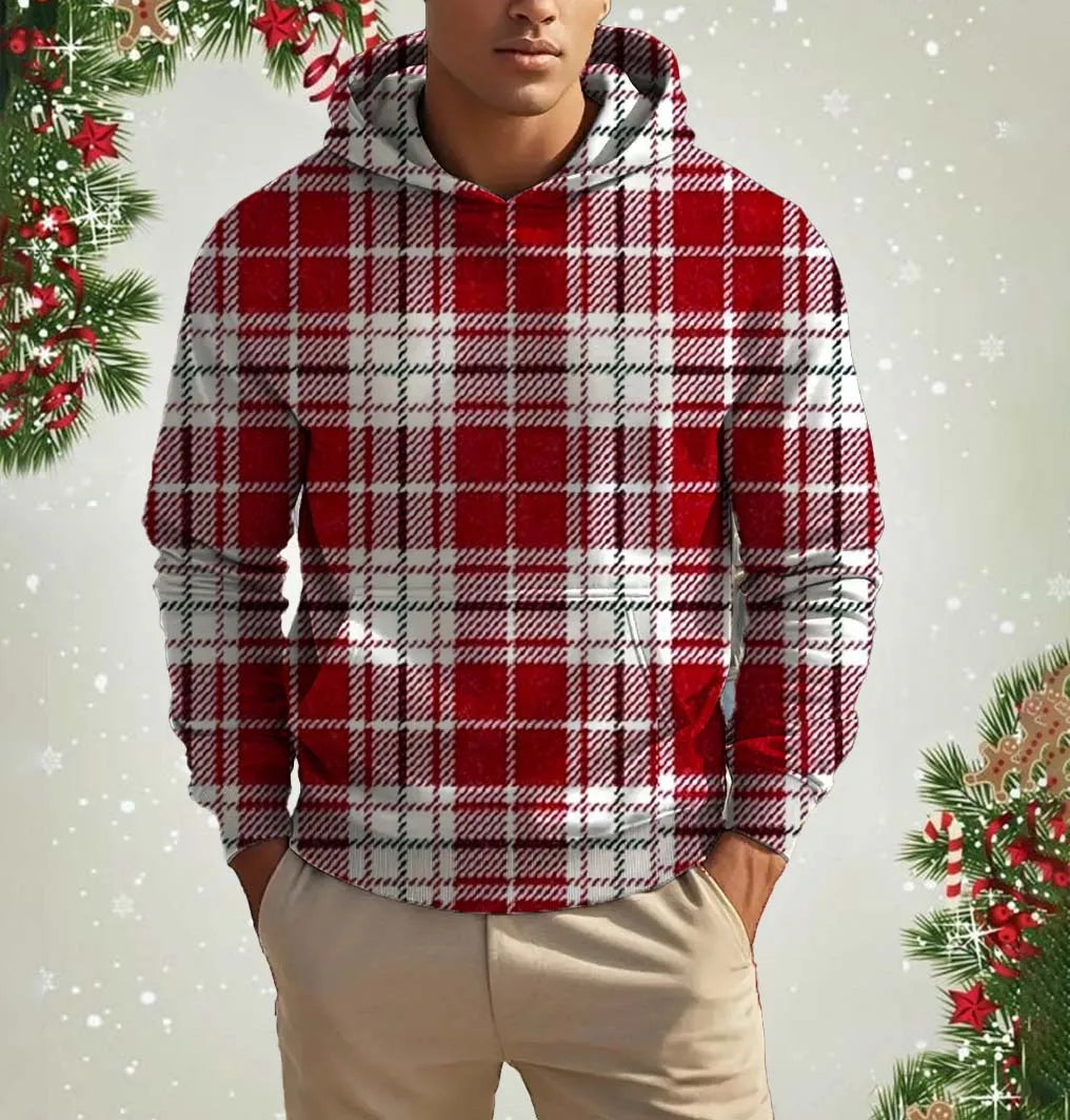 イベント・クリスマスグッズ|クリスマス柄プリントパーカー(S~5XL)