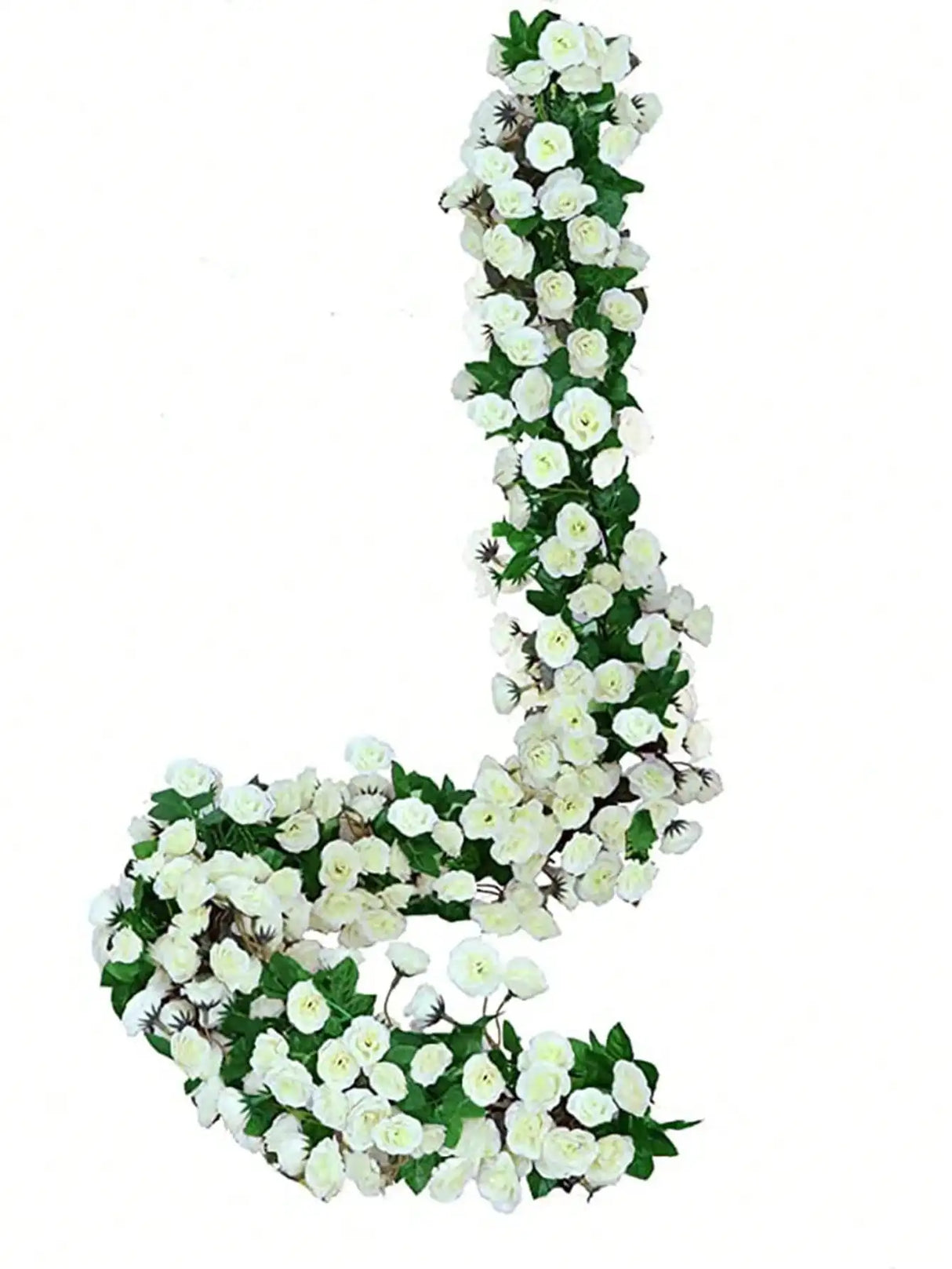 パーティー・インテリア装飾|造花ローズガーランド2個セット(1.8M)