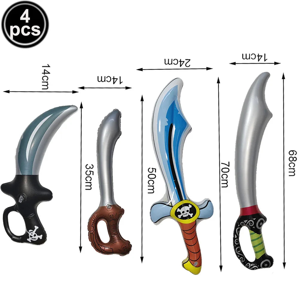 イベント・ハロウィングッズ|海賊ナイフ型バルーンセット