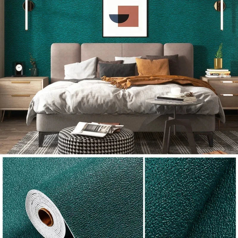 壁面装飾 インテリア用壁紙風カラーシート 50c幅 長さ2.8M/5M/10M 防音・断熱