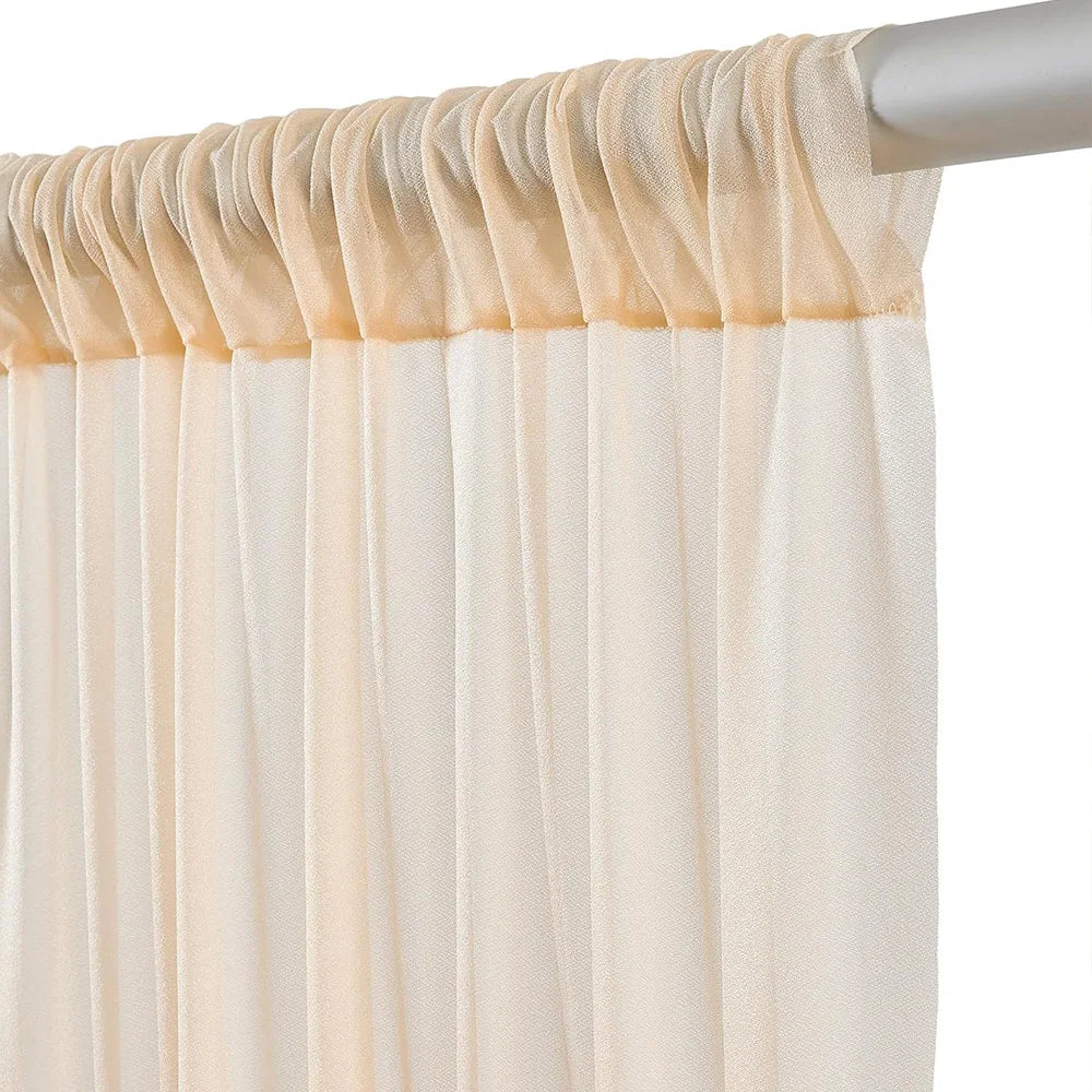 シアーチュールバックドロップカーテン