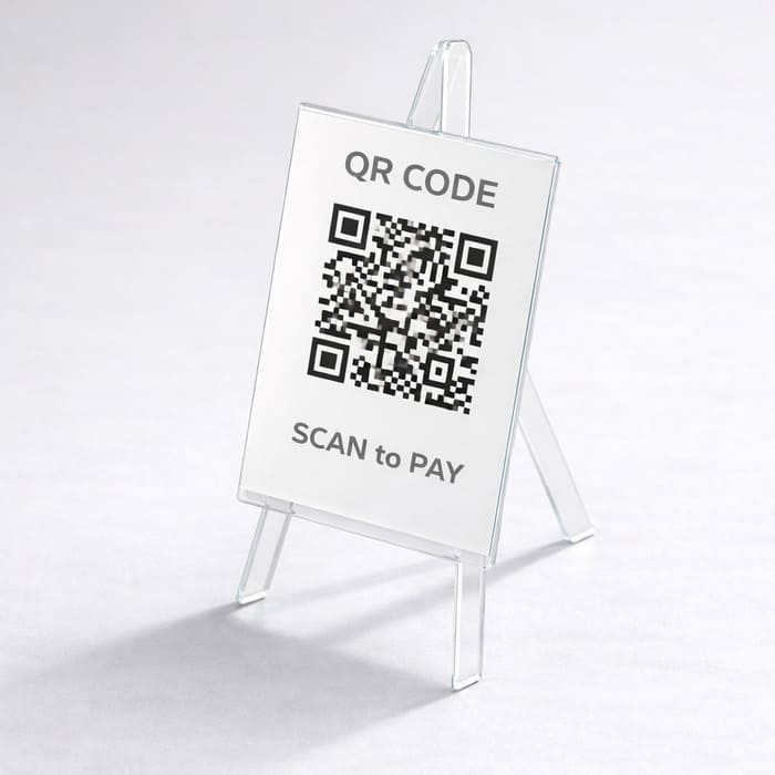 アクリルイーゼル ハガキサイズ タテ (2セット)