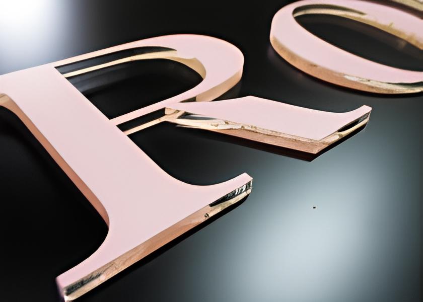 シート貼りアクリル文字 厚み3mm