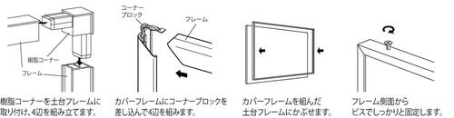 ビルボード E61KK ボリューム型大型壁面看板フレームの組立方法|誉PRINTING