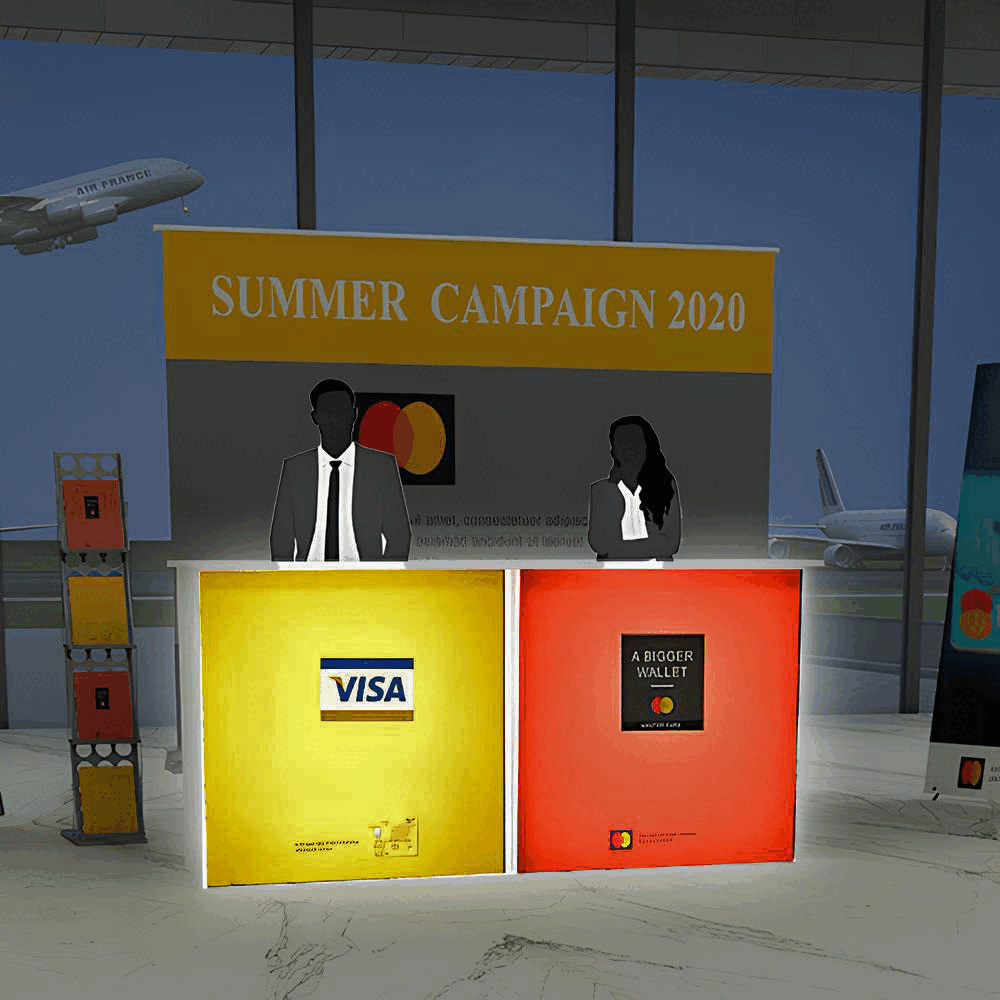 レゴポップアップ 組み立てカウンターテーブル W200cmタイプ|誉PRINTING