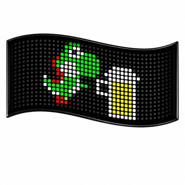 LED看板 スマホで文字表示 省スペース|16×32・約17cm幅 フレキシブルデジタルサイネージ