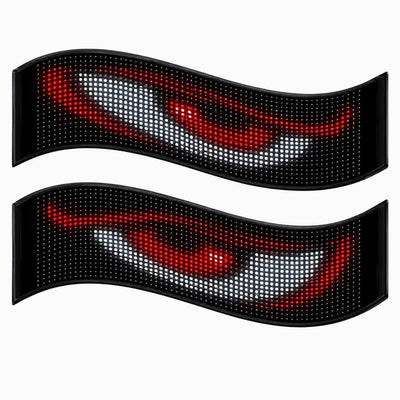 車用LEDディスプレイ スマホで光る演出 Devil's Eyes|16×96・約60cm幅