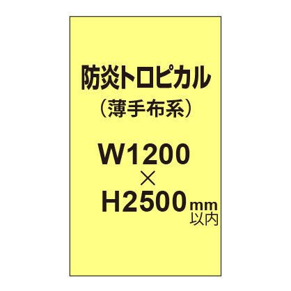 防炎トロピカル (薄手布系)【W1200?H2500mm以内】|誉PRINTING