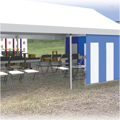 式典幕 青白幕 トロピカル (縫合せ) 5間 90cm×9m-01600103A|誉PRINTING