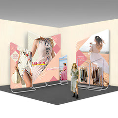 セットディスプレイ アングルバナーセット D【1小間用(3m×3m)】