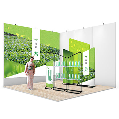 セットディスプレイ アングルバナーセット A【1小間用(3m×3m)】|誉PRINTING