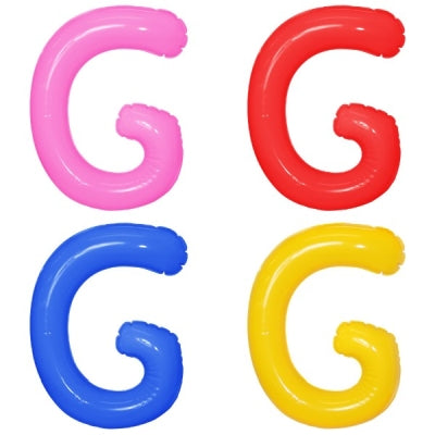 エアポップレターバルーン (ピンク,レッド,ブルー,イエロー,グリーン,オレンジ) 「G」|誉PRINTING